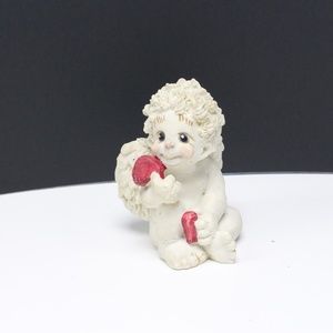 VINTAGE DREAMSICLES Cherub Angel Holding Hearts